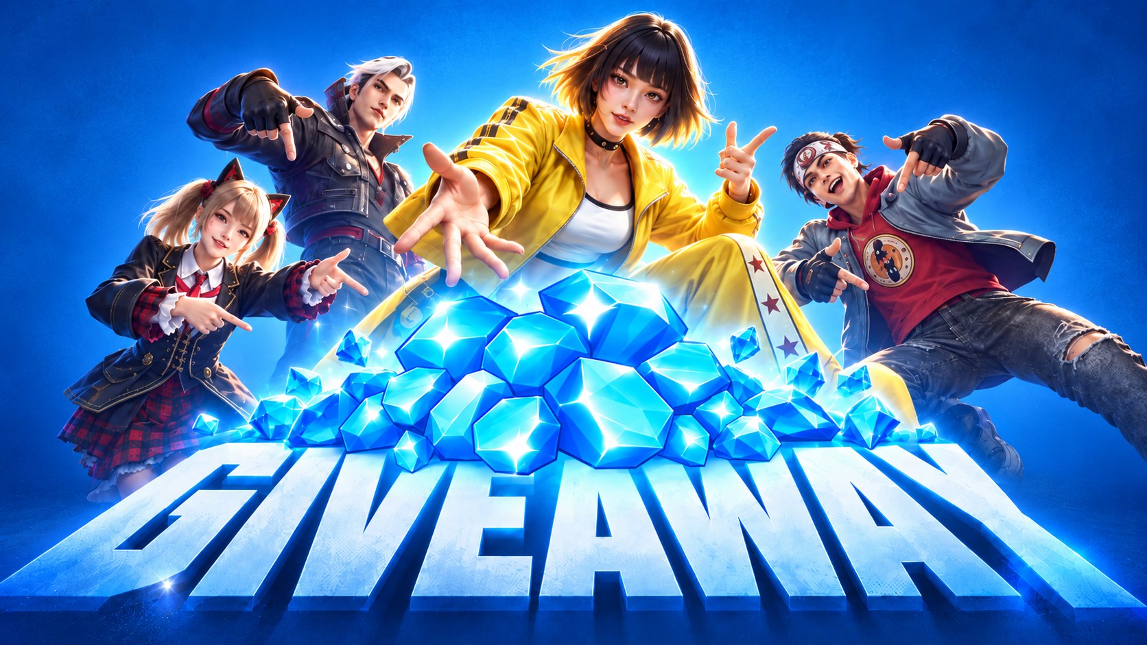 Free Fire Giveaway dengan hadiah diamond