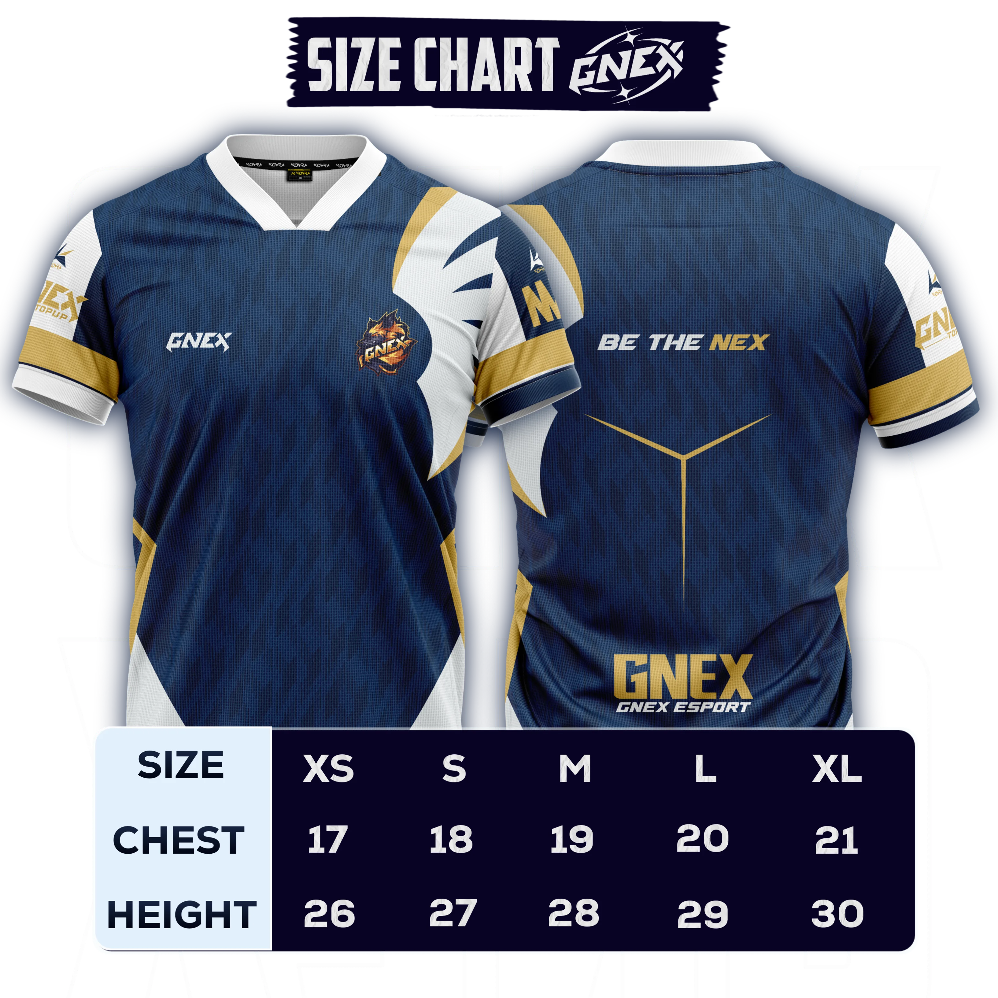GNEX jersey front and back