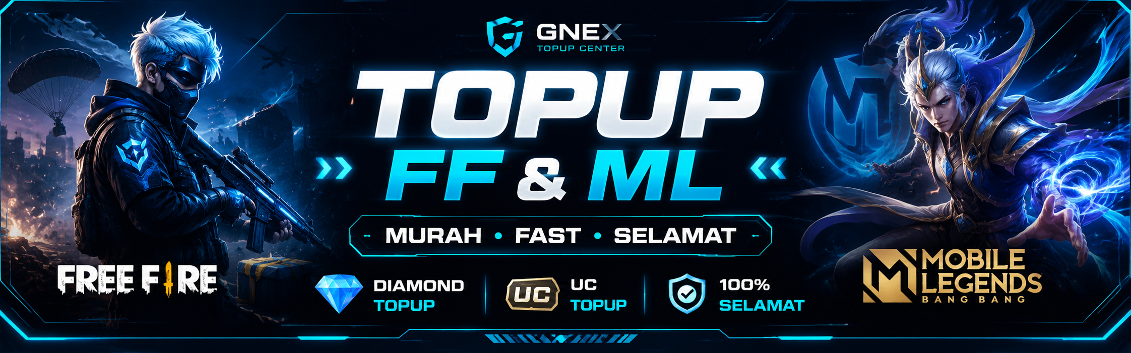 GNEX Topup FF dan ML